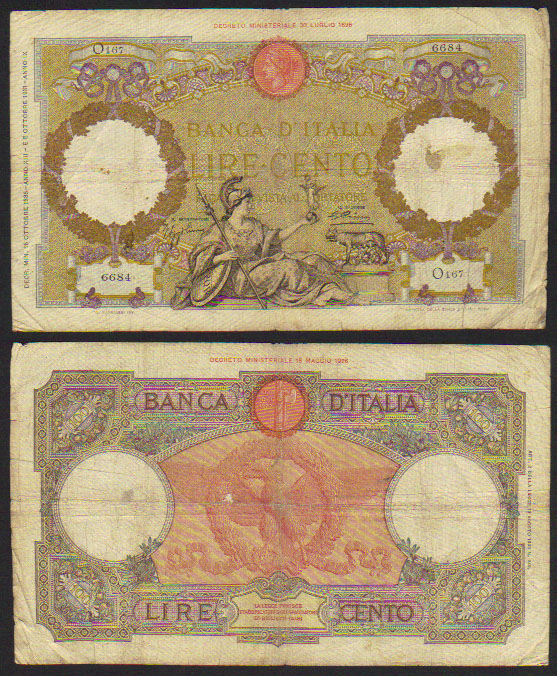1935 Italy 100 Lire L000512
